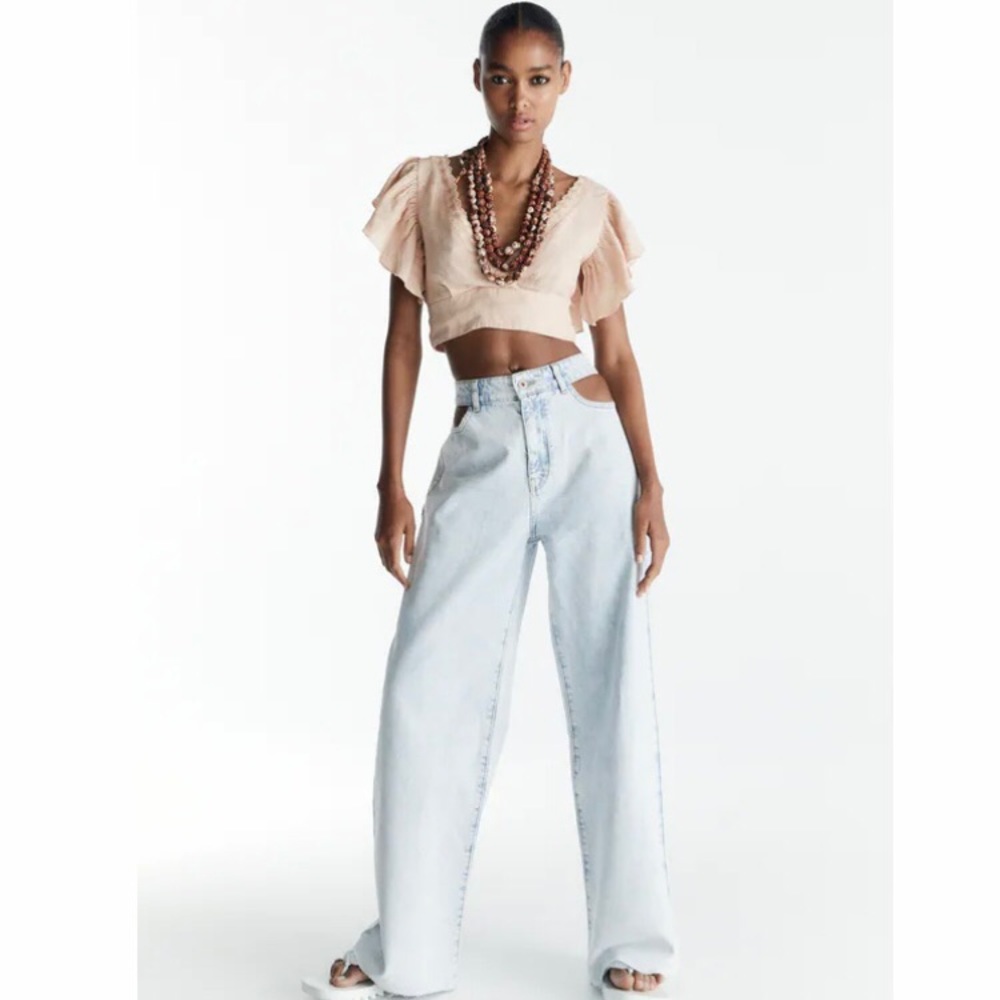 Zara Linen Blend Top